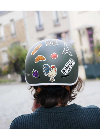 Reflective stickers - JE SUIS A VELO - cocorico