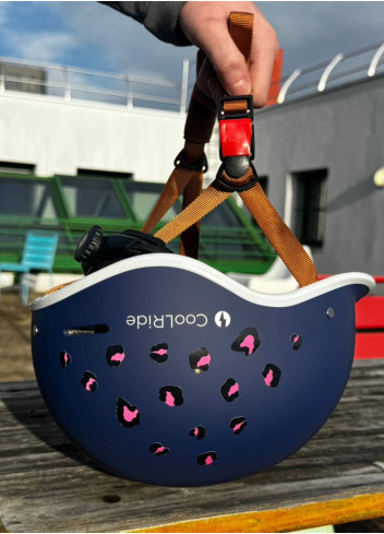 Reflective stickers - JE SUIS A VELO - Léopard rose