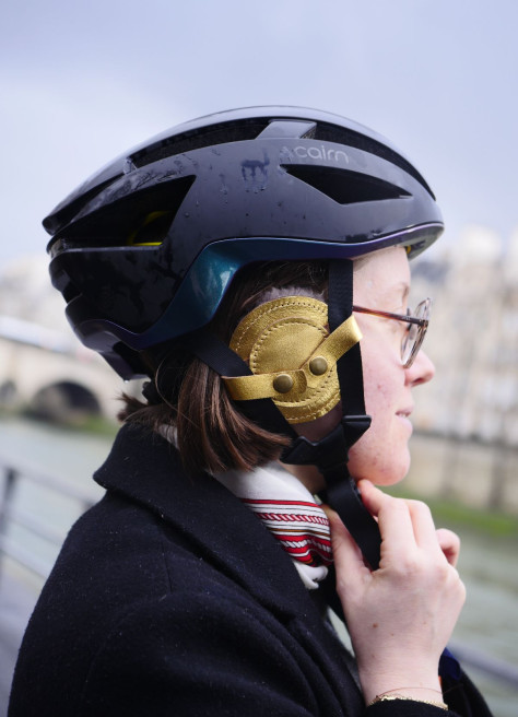 Cache oreilles fourrés cuir et laine - Gwennili