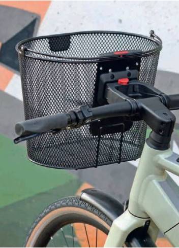 Panier à Vélo Pliable Suspendu – Avant/arrière – Crochet Ajustable – Noir