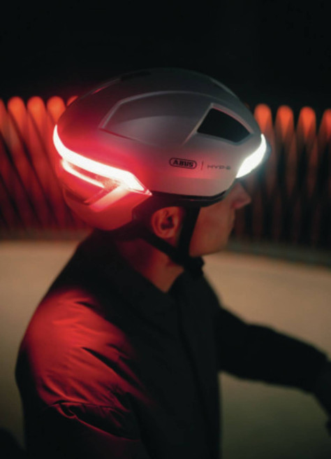 Casque de vélo lumineux - Abus
