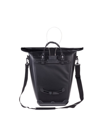 Simple Carbonite bike bag with integrated anti-theft device - Willex