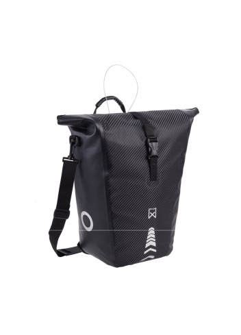 Sacoche vélo simple Carbonite antivol intégré - Willex