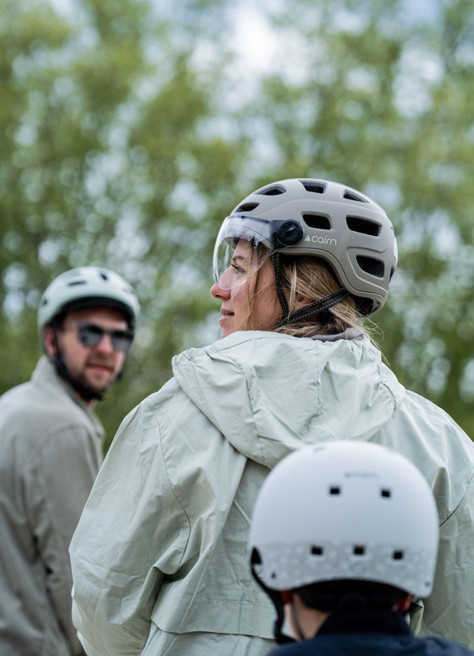 Casque vélo Quartz Visor Led USB - Cairn