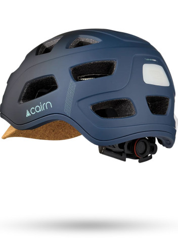 Lightweight, ventilated urban bike helmet with LED - CAIRN - Night Sky