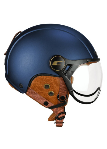 Vintage helmet with visor and earmuffs - CGM - Blue