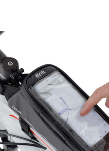 Sacoche de tube avec support téléphone intégré - Zéfal