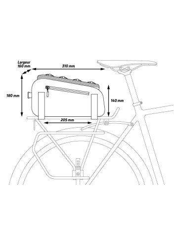 Z Traveler 9L Luggage Rack Bag - Zéfal