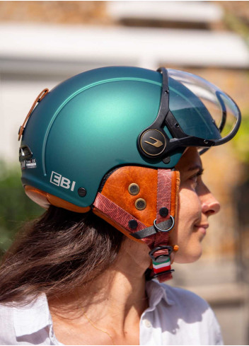 Vintage helmet with visor and earmuffs - CGM