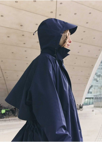Trenchcoat vélo unisexe - Fudoon - Bleu