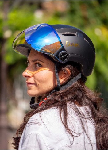 Casque citadin avec visière et éclairage - Elvish