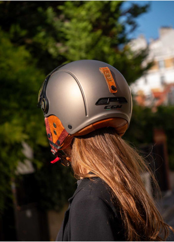 Casque vintage avec visière et cache-oreilles - CGM