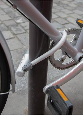 KSCD Antivol de vélo, antivol en U pour vélo, antivol de vélo robuste,  antivol en U de 14 mm et câble de sécurité de 1 pied de long avec support  de montage