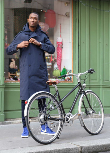 Long waterproof cycling trench coat - Maium Amsterdam