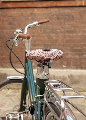 Relaxdays Housse selle de vélo, rembourrée, agréable, couvre-selle étroit  pour VTT, vélo de course, étanche, noir