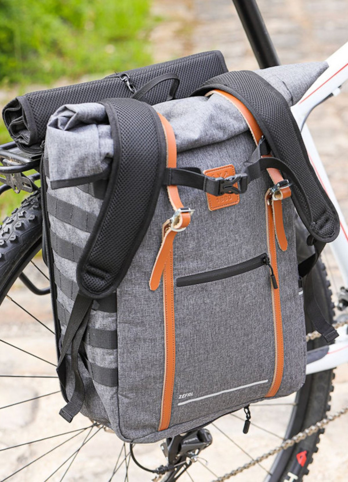 Sacoche de vélo 3 en 1 pour porte-bagages, sac à dos et sac