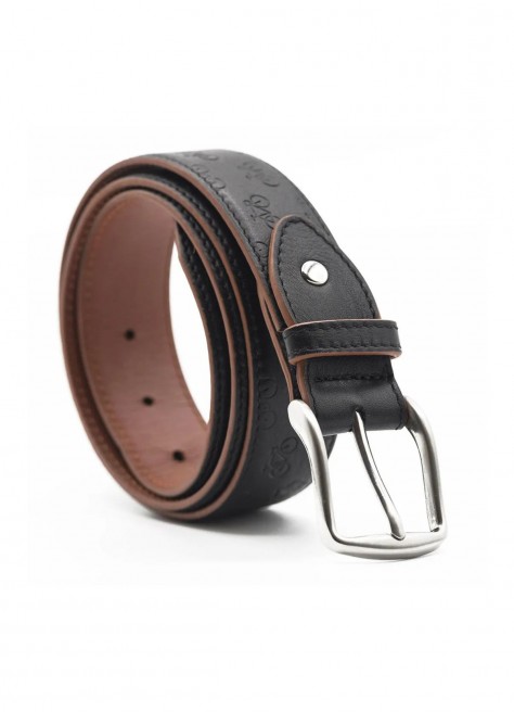 Ceinture en cuir à motifs vélos - Kazartt