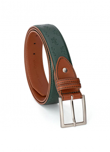Ceinture en cuir à motifs vélos - Kazartt