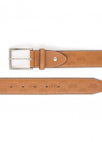 Ceinture en cuir à motifs vélos - Kazartt