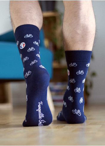 Bicycle socks made in France - Tranquille Émile