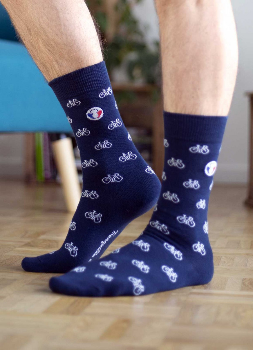 Chaussettes vélo made in France - Tranquille Émile