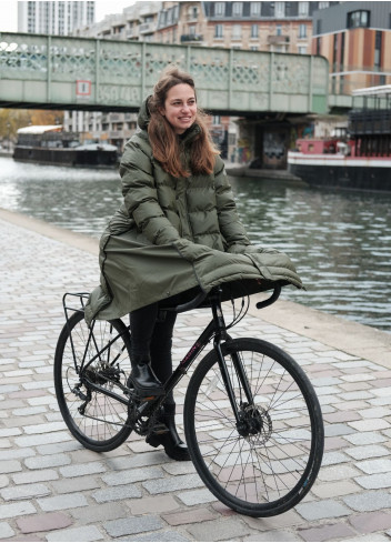 PRECOMMANDES : Doudoune vélo longue avec couvre-jambes - Maium Amsterdam