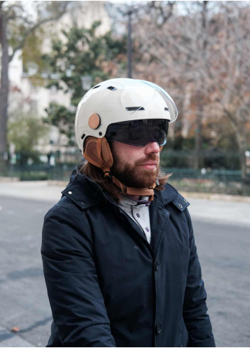 Cadence bicycle helmet with visor - Marko