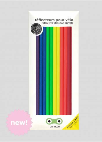 Autocollants réfléchissants pour vélo, chaîne arc-en-ciel, Fiets – Design Inc