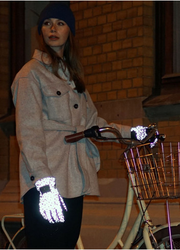 Gants vélo hiver réfléchissants - WGS